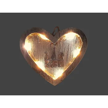 Vánoční ozdoba Srdce - závěsná ozdoba svítící