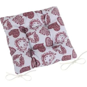 Podsedák Sedák DITA prošívaný Šedá,Vínová BX9492 - 40x40 cm