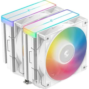 PC ventilátor DEEPCOOL CPU Chladič AG620 WH ARGB V2, 2x120mm, LGA1851, AM5, bílá (R-AG620-WHAMMN-GJD) Bílá