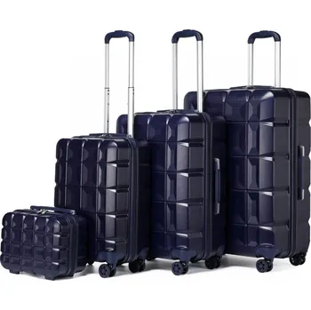 Kono K2292L Sada kufrů 4ks spinner 29cm 54cm 62cm 72cm Modrá ABS