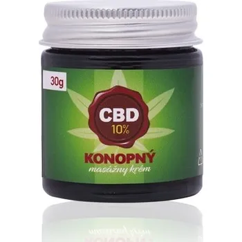 Trávniček 10 % CBD - Konopný masážní krém
