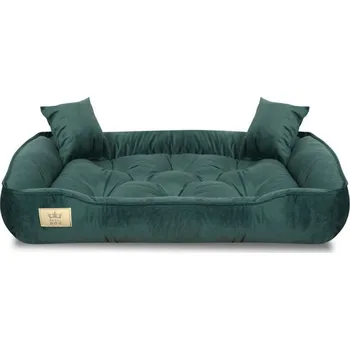 Pelíšek pro psa JAKS Pelíšek pro psa zelený velur Pelíšek velikosti: 75 x 65 cm + Vyberte si dárek z obrázku