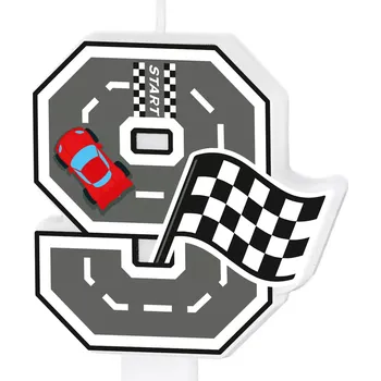 Dortová svíčka Svíčka na dort číslo 9 Race On