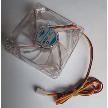 PC ventilátor EUROCASE ventilátor 80mm, 12V/0,15A, prosvětlený RGB (3-pin) 841451901083