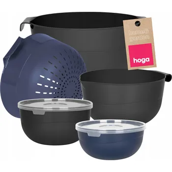 SADA KUCHYŇSKÝCH MISEK S VÍKY NÁDOBÍ MISKY CEDNÍK SÍTO 7 ks