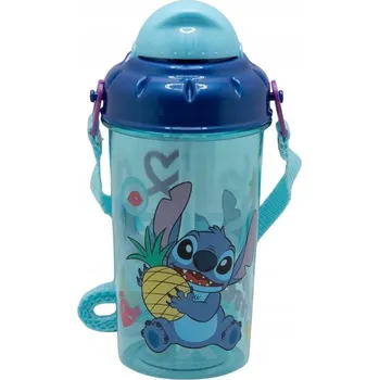 Láhev Dětská LÁHEV NA VODU Stitch LAHEV NA PITÍ STOR bez obsahu BPA, 465 ml
