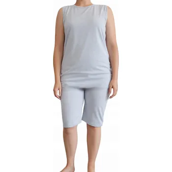 Body ZOAND Body pro dospělé pacienty s demencí Šedé S ke kolenům zip v rozkroku