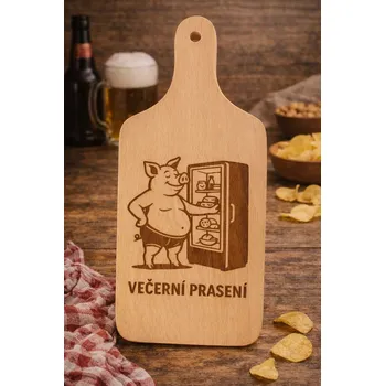 Kuchyňské prkénko Dary dřeva Bukové prkénko do kuchyně s veselým motivem Velikost: Malé 11x27