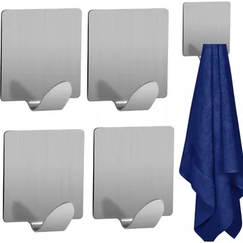 Věšák Háček bez vrtání WW-SIGMA stříbrný