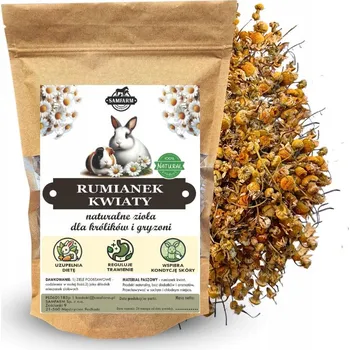 Krmivo pro hlodavce HEŘMÁNEK květ pro králíky a hlodavce 100g SAMFARM - bylinky pro králíka