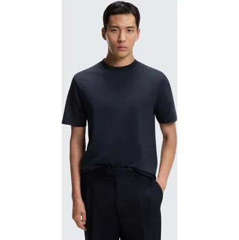 Pánské oblečení Pánské tričko BOSS Black H-Thompson 247 50554180 modré Velikost: 3XL