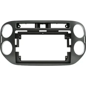 Auto Hi-Fi KXTIGUAN91 Rámeček s napájecím kabelem pro 9" autorádio do VW Tiguan Barva rámečku: Šedá CHR1596_SED