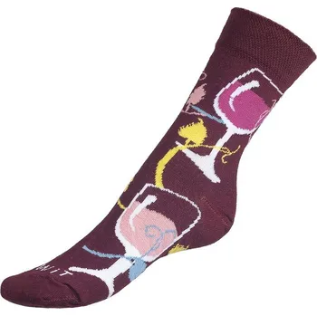 Ponožky Víno červené Červená BX1001011 - 39-42