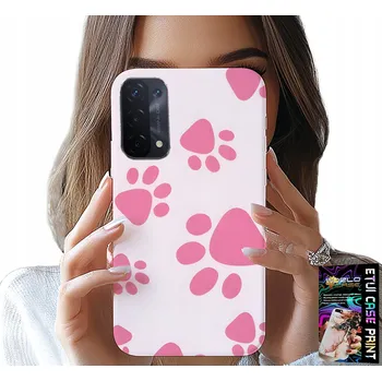 Pouzdro na mobilní telefon POUZDRO PRO OPPO A54 / A74 / A93 - RŮŽOVÉ PSÍ TLAPNICE, ZADNÍ KRYT , KRYT