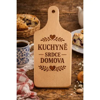 Kuchyňské prkénko Dary dřeva Kuchyňské prkénko ze dřeva - srdce domova Velikost: Malé 11x27
