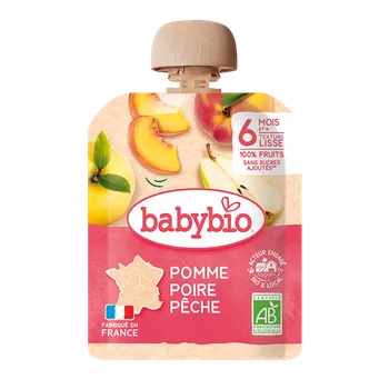 BABYBIO kapsička jablko hruška broskev 90 g