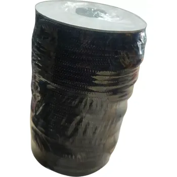 Horolezectví Polyamidová šňůra 16-pramenná 4 mm, černá / khaki | prodej v metrech