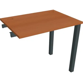 Psací stůl Stůl pracovní úzký UE 800 R řetězící rovné - TŘEŠEŇ , ČERNÁ