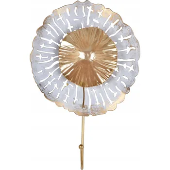 Věšák Šatní ramínko kovový Ewax, barva: antická zlatá, bílá, zlatá