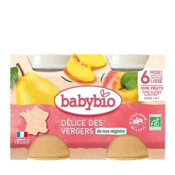 BABYBIO ovocná směs z našich sadů 2x130 g