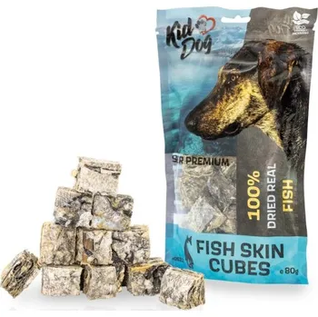 KIDDOG SUPER PREMIUM 100% rybí kostky - kůže z tresky 80 g