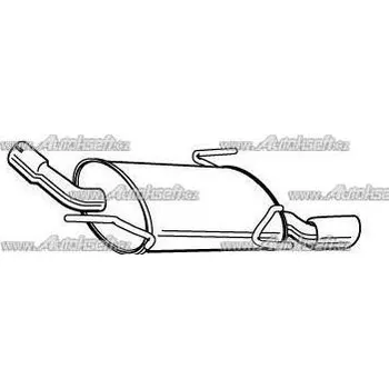 Výfukový systém Starline Zadní díl výfuku 32.21.402