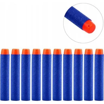 Dětská zbraň Šipky do pistolí Nerf 10 kusů pěnové modré