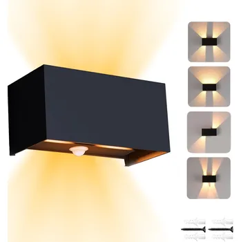 Nástěnné svítidlo Černé nástěnné svítidlo s integrovaným LED zdrojem 1 W