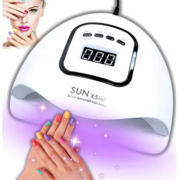 UV lampa na nehty UV LED Lampa na nehty 80W pro hybridní a gelové nehty SUN X5 MAX LCD