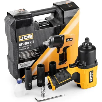Pneumatický rázový utahovák na kola 1/2" JCB RP9510, silný, 1450 Nm