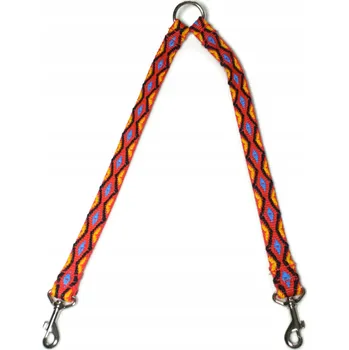 Vodítko pro psa Vodítko pro 2 psy, rozbočovač vodítka pro psy, dvojité vodítko 20mm/40cm