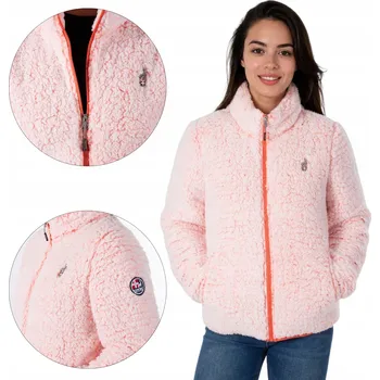 Dámská mikina Dámská fleecová mikina AULP CAIRO, termální, měkká, na zip, 2 kapsy, vel. M