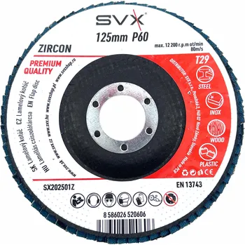 Brusný kotouč SVX Lamelový kotouč 125 mm P60