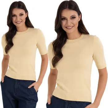 Dámský svetr MORAJ DÁMSKÝ SVETR 70% VISKÓZA S KRÁTKÝM RUKÁVEM HALENKA PRO KAŽDODENNÍ NOŠENÍ XL