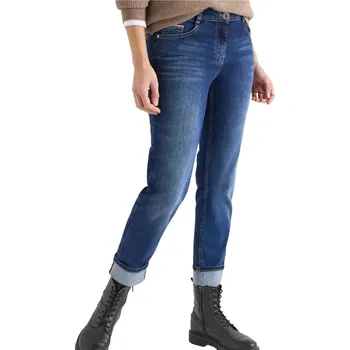 Dámské džíny Dámské jeans Cecil Scarlett Straight Leg 380589 mid blue velikost 29/30