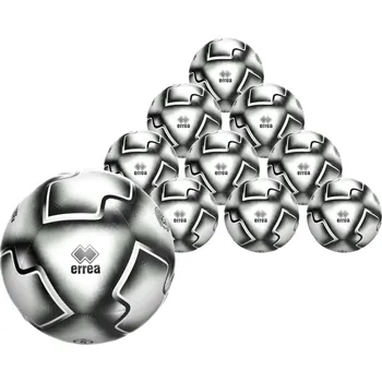 Fotbalový míč ERREA´ ERREA COLLEGE ID 10 x tréninkový míč pro mládež BARVA: bílá - černá - stříbrná, Velikost: 4 Sada tréninkových míčů pro rozvoj techniky mládeže
