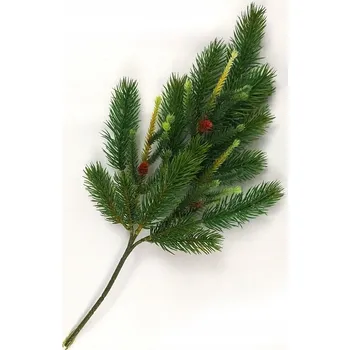 umělá květina Dekorace Větvička umělé květiny borovice smrk 50 cm