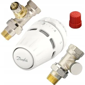 Ventil Přímý termostatický ventil + termostatická hlavice + uzavírací ventil 1/2 Danfoss