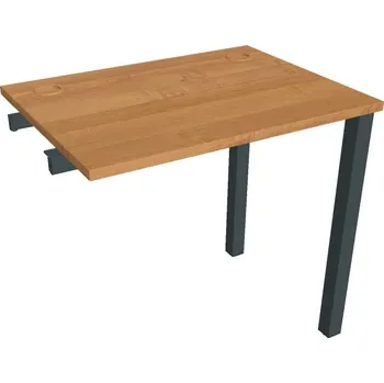 Psací stůl Stůl pracovní úzký UE 800 R řetězící rovné - OLŠE , ČERNÁ