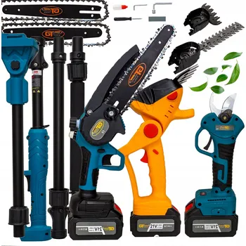 Sada nářadí Sada akumulátorové pily pro šťastné lidi 6" zahradní nůžky na teleskopické tyči 2x 48V