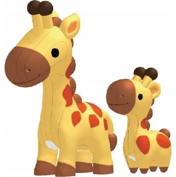 kreativní sada Kreativní sada 3D samolepka Model ZOO Žirafa - Vytvoř si sám