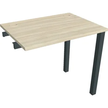 Psací stůl Stůl pracovní úzký UE 800 R řetězící rovné - AKÁT , ČERNÁ