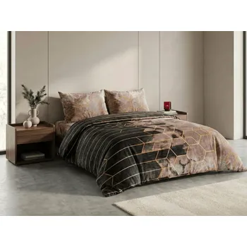 Povlečení Textilomanie Velvetia barevné 220 x 200, 2x 70 x 90 cm zipový uzávěr