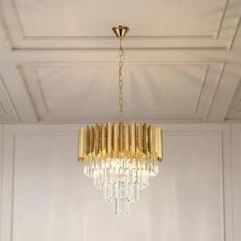 Brilagi - Lustr na řetězu CRISTAL 5xE14/40W/230V pr. 43 cm