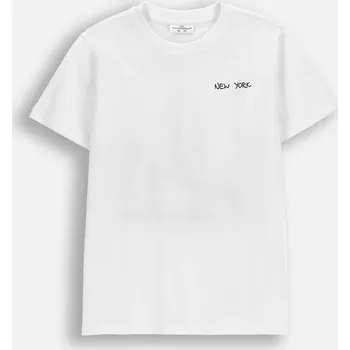 Dětská móda Dětské Tričko Bílé Chlapecké Bavlna Velikost 146 Coccodrillo WC6