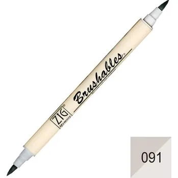 Kuretake štetcový fix oboustranný ZIG Brushables, 091 platinum