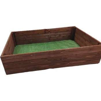 Vyvýšený záhon ZELENINOVÝ ZÁHON IMPREGNOVANÁ, BYLINKOVÝ ZÁHON, PAŘENIŠTĚ DŘEVĚNÁ TRUHLA 120x80x27 cm