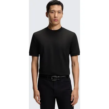 Pánské tričko BOSS Black H-Thompson 70 50554626 černé Velikost: 4XL