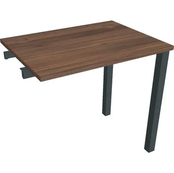 Psací stůl Stůl pracovní úzký UE 800 R řetězící rovné - OŘECH , ČERNÁ