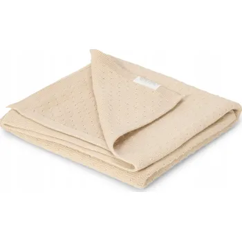 Dětská deka Little Dutch Bavlněná deka 100 x 70 cm Pure Soft Beige béžová pro miminko